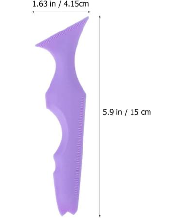 CALLARON Silicone Beauty Ruler Brow Shape Tape Eyelash Aid Tool Girl Supplies Eyeliner High Capacity Travel Violet - Buy Online on GoSupps.com