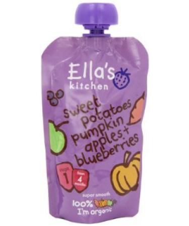 Ella's Kitchen Sweet Potatoes Pumpkin Apples + Blueberries Stage 1 - 4 Months