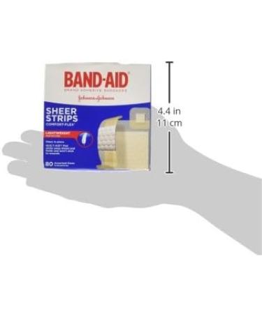 Band-Aid Comfort-Flex Assorted Strips Bandage Family Pack tan 80 Count 80 Count Comfort Flex - Buy Online on GoSupps.com