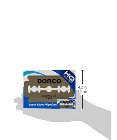 Dorco ST300 Platinum Extra Double Edge Razor Blades - 100 Ct | Pack of 100 | High-Quality Shaving Blades - Buy Online on GoSupps.com