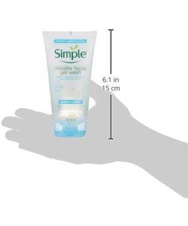 Simple Water Boost Lot de 6 gels nettoyants micellaires pour le visage 150 ml Face Gel Wash 150 ml (Lot de 6) - Buy Online on GoSupps.com
