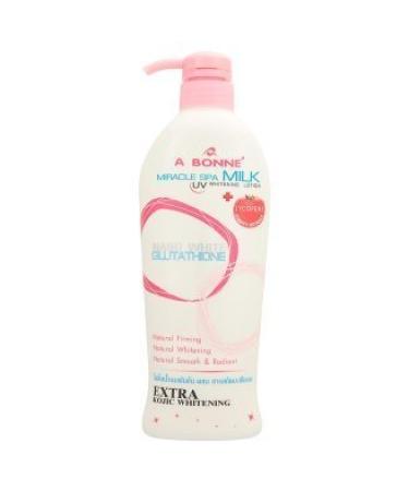 A Bonne Miracle Spa Milk Tomato Extract Mixed Uv Whitening Lotion 500ml. Free Coin Purse 2 Pcs. by A Bonne'