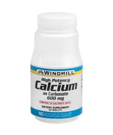 Windmill Calcium Carbonate 600MG - 60 Tablets - Buy Online on GoSupps.com