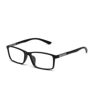 Fuqinqingoz tiredness alleviate computer reader personality reading glasses anti blue light flat light light mirror mirror presbyopia glasses (color: sand black size: +0.00) +0.00 sand black