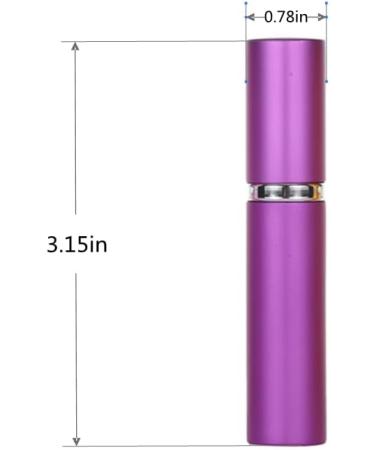 ZHIYE 5ML Perfume Atomiser Spray Bottle 3 Pieces Refillable Refilling Travel Size Perfume Bottles in Pocket & Handbag Black & Purple & Blue 5ML Black+purple+blue - Buy Online on GoSupps.com