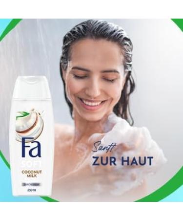 Fa Caring shower gel coconut milk with natural coconut extract and the exotic nourishing scent of coconut milk 3 x 250 ml - Buy Online on GoSupps.com