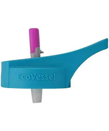 EcoVessel Kids Pink w/ Blue Straw Top - BPA-Free Water Bottle Accessory - Buy Online on GoSupps.com