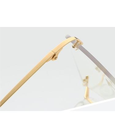 Fuqinqingoz Borderless Reading Glasses - Classic Anti-Blue Light Glare-Free Computer Readers for Presbyopia - Color C7 Size +0.00 - Buy Online on GoSupps.com