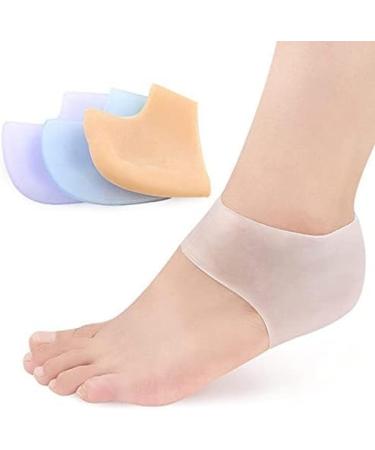 Buy Chrome 2 Pair Moisture Gel Silicone Ferse Protectors - Sock Pedicure Foot Care for Pain Relief & Heel Comfort - International Shipping Available - Buy Online on GoSupps.com