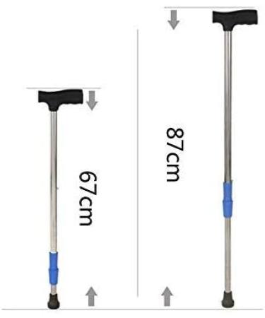 Canes Crutches Can Be Stretched Old Man' s Cane Stainless Steel Walking Stick decorate Selfless dedication - Buy Online on GoSupps.com