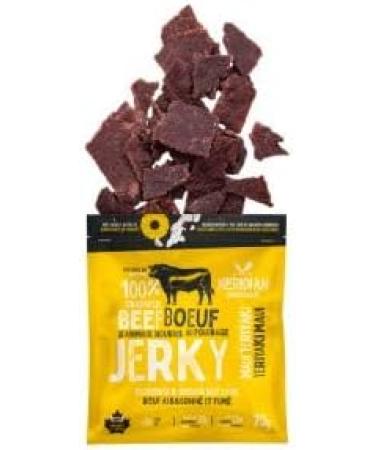 Meridian Smokehouse Grass-Fed Beef Jerky Maui Teriyaki - 70g (6 Case Pack) - Our Premium Quality Tender and Flavorful Snack - Buy Online on GoSupps.com