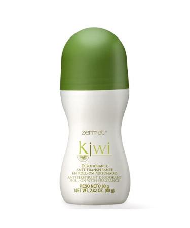 Zermat Deodorant Women and Men Kiwi Roll-On Deodorant for Both 24 h Antiperspirant 2.82 Oz.