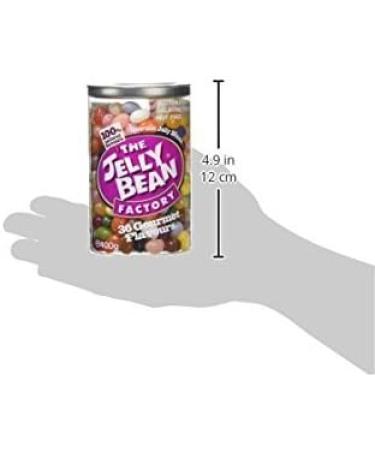 The Jelly Bean Factory Huge Flavours Jar 380 Grams - Jelly Beans - Sweets - Enjoy the 36 Natural Flavours - Gelatine Free - Fruit Flavours - Chewy Treats - Gift Box - Buy Online on GoSupps.com