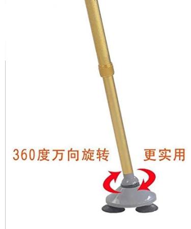 SilteD Canes Elderly Crutches Aluminum Alloy Small Three- Foot Cane with Anti- Skid Folding Foot Crutches A - Buy Online on GoSupps.com