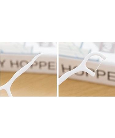 VNDEFUL 100 Pcs White Dental Floss Picks - Oral Care Toothpicks for Healthier Gums and Teeth - Buy Online on GoSupps.com