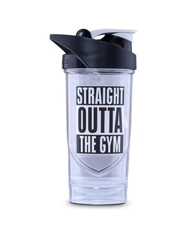 Shieldmixer Hero Pro Classic Shaker Straight Out of the Gym - BPA -Free - Gym accessories - Protein Shaker - Fitness drinking bottle - white - 700ml