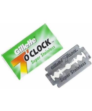 100 7 O'clock Super Stainless Double Edge Safety Razor Blades - High-Quality Shaving - International Shipping Available - Buy Online on GoSupps.com