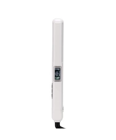 YOSOO Hair Straightener Cold Hair Straightening Curly Iron Hair Straightener with Straightening and Curling Function Hair Straightener Travel Temperature Settings (White US White US standard (110-240v)
