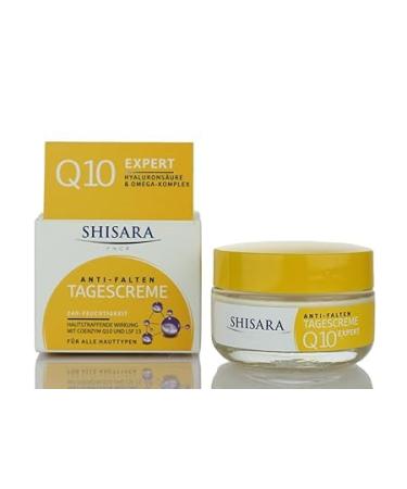Shisara Face Expert Cr me de jour anti-rides Q10 avec SPF 15 v g talien 50 ml