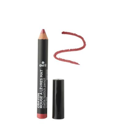 Avril Matte Lipstick Pencil Vinyl Rose