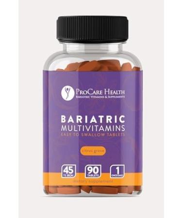 ProCare Health Bariatric Multivitamin with Iron 45mg (90 Easy to Swallow Tablets) - Post Op Bariatric Vitamins for Gastric Bypass Pills for Sleeve Patients Sustains Recovery & Energy (3 Month Supply) 90 Count (Pack of 1) - Buy Online on GoSupps.com
