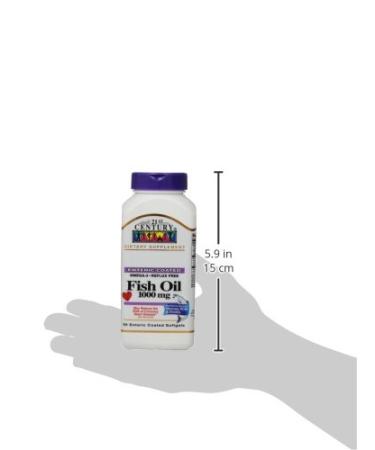 21st Century Reflux Free Fish Oil 1000 mg - 90 Enteric Coated Softgels - Buy Online on GoSupps.com