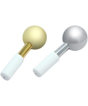 Stainless Steel Ice Wave Beauty Ball - Cold Compress Face & Eye Massage - Crystal Energy Silver (1 Pc) - Buy Online on GoSupps.com