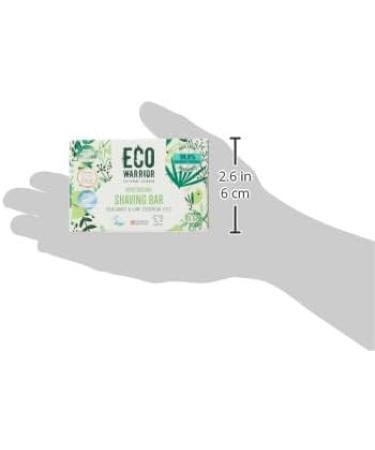 Eco Warrior Shaving Soap - Vegan, Cruelty-Free, Moisturizing 100g Bar - Bergamot & Lime Fragrance - Buy Online on GoSupps.com