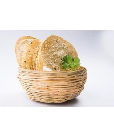 A1SONIC Madras Poppadoms | Pappadum Plain Flavour | Punjabi Masala | Green Chilli | Cummin | Garlic Green Chilli | Cummin Black pepper | Lintle Papad | Garlic Green Chilli 200G Green Chilli Poppadoms - Buy Online on GoSupps.com