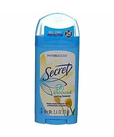 Secret Deodorant Spring Breeze Solid 2.6 oz - Pack of 3 | Long-Lasting Protection - Buy Online on GoSupps.com