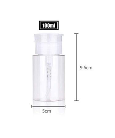 LASSUM 2-Pack 3.5 oz Plastic Pump Dispenser Nail Polish Remover Bottle with Flip Top Cap - Buy Online on GoSupps.com