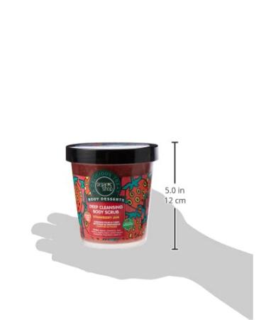 Organic Shop Body Desserts Deep Cleansing Body Scrub - Strawberry Jam 450ml | Natural Exfoliating Skincare for All Skin Types - International Shipping Available - Buy Online on GoSupps.com
