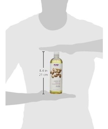 NOW Solutions Castor Oil 100% Pure - 16 oz | Premium Natural Moisturizer for Hair & Skin - Buy Online on GoSupps.com