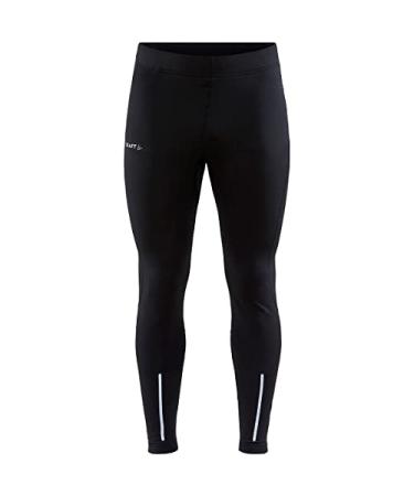 Craft Sporstwear Men's ADV Essence Warm Tights, Fall & Winter Tights for Running, Walking,Hiking & Cycling Medium Black