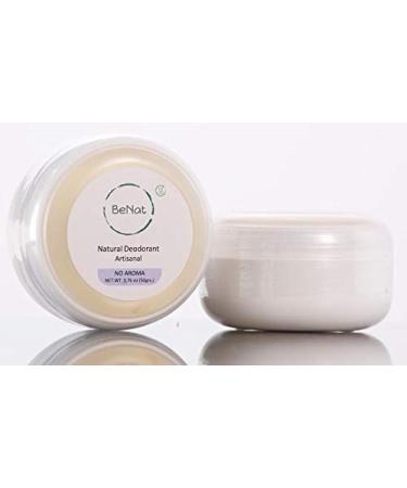 BeNat. All-Natural Deodorant Cream. No- Aroma. Artisanal. Smooth Simple Safe and Effective. No Essential Oils. 12hrs Odor Protection w/Ingredients you can Pronounce! For All-Family No Aroma