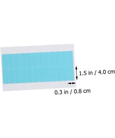 Didiseaon 8 Sheets Seamless Hair Extensions Tape in Extension Replacement Tape Hair Elastics for Women Tape Double Sided Tape for Hair Extension Lace Tape No Trace Miss Pu Wig 4x0.8cm Sky-blue - Buy Online on GoSupps.com