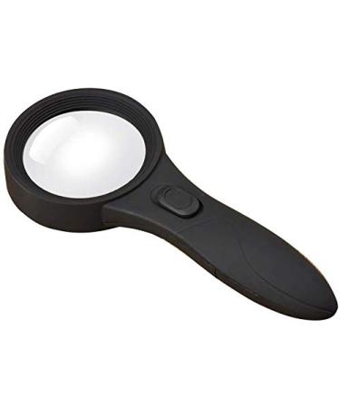 Handheld Mini Magnifying Glass Magnifying Glass 5X Magnification 5 Led Lights 1 Uv Lamp High Magnification Reading Magnifier