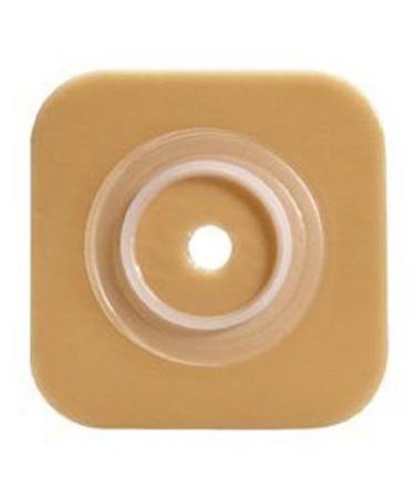 ConvaTec 401574 SUR-FIT Natura Two-Piece Stomahesive Skin Barrier No Tape Collar Cut-to-Fit 1-1/2" Flange 4" Length 4" Width Pack of 10