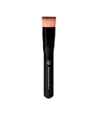 Foundation Brush Flat Top Kabuki - Perfect For Blending Liquid Makeup Cream or Flawless Powder Cosmetics - Buffing Stippling Concealer - Premium Quality Synthetic Dense Bristles