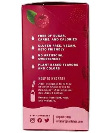 Ultima Replenisher Electrolyte Drink Mix Raspberry 20 Packets - Buy Online on GoSupps.com