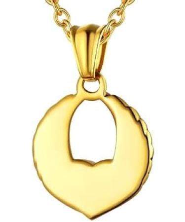 U7 Women's Gold Cremation Urn Necklace for Ash - Celtic Knot Dog Feet Wings Crucifix & Cylinder Pendant - Stainless Steel Burial Jewelry for Men - Buy Online on GoSupps.com