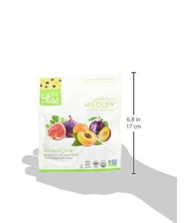 Fruit Bliss Organic Dried Fruit Mix - Apricots, Plums & Figs | Gluten-Free Vegan Snacks (5oz Pack) - Buy Online on GoSupps.com