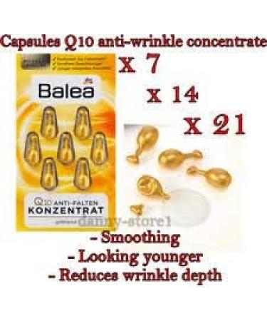Balea Q10 Anti-Wrinkle Concentrate Serum - 3 Packs, 21 Capsules - Buy Online on GoSupps.com