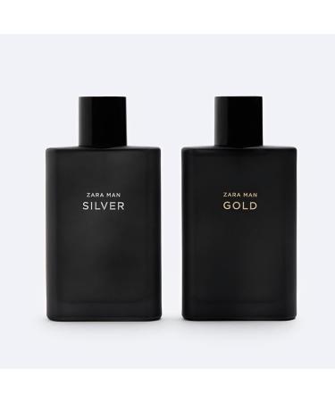 Zara Man Gold + Silver Cologne for Men Fragrance Set EDT Eau De Toilette 2x 90 ML (3.04 FL OZ) - Buy Online on GoSupps.com