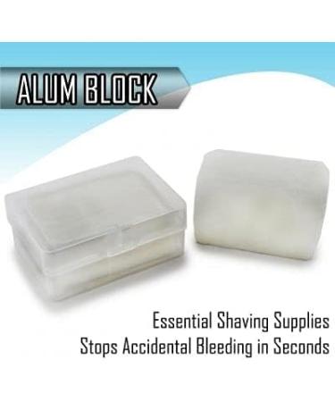 Alum Block Wet Shave Bloc - After Shave Blood Stopper Antiseptic Astringent 1 Count - Buy Online on GoSupps.com