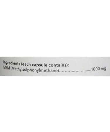 NOW Supplements MSM 1000mg Lignisul Capsules 120 Count - Buy Online on GoSupps.com