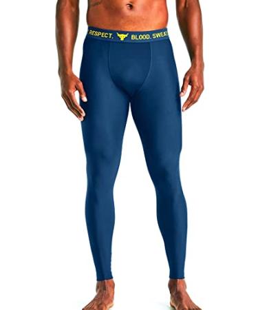 Under Armour UA Project Rock Compression Workout Brahma Bull Pants Small  Navy