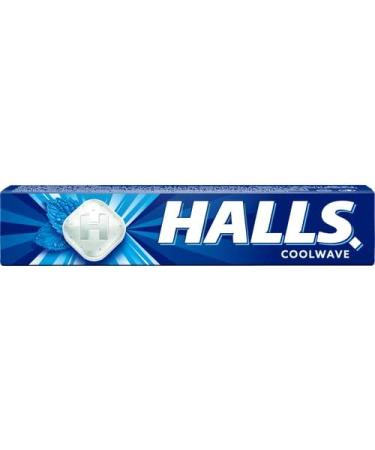 Menthol-Eucalyptus-Flavoured Halls Coolwave 33.5 g (Pack of 20) Delicious Sweets with A Soothing and Refreshing Liquid Centre Sold by Kidzbuzz