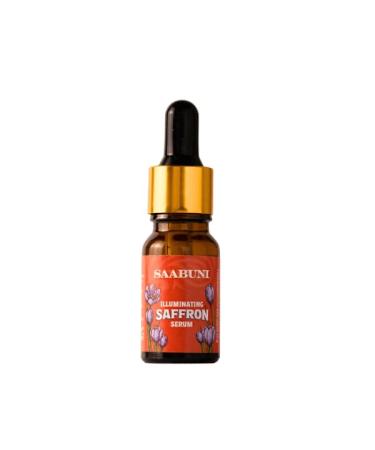 Saabuni Illuminating Anti Aging Serum for Face Pure Ayurveda Saffron Oil for Skin Glow Fine Line and Wrinkles Vegan All Natural Face Oil 10 ml