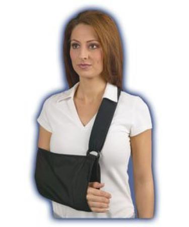 Med Spec Padded Arm Sling with Soft Padded Shoulder Strap Black Medium
